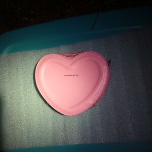 Pink crossbody heart shaped Hobo